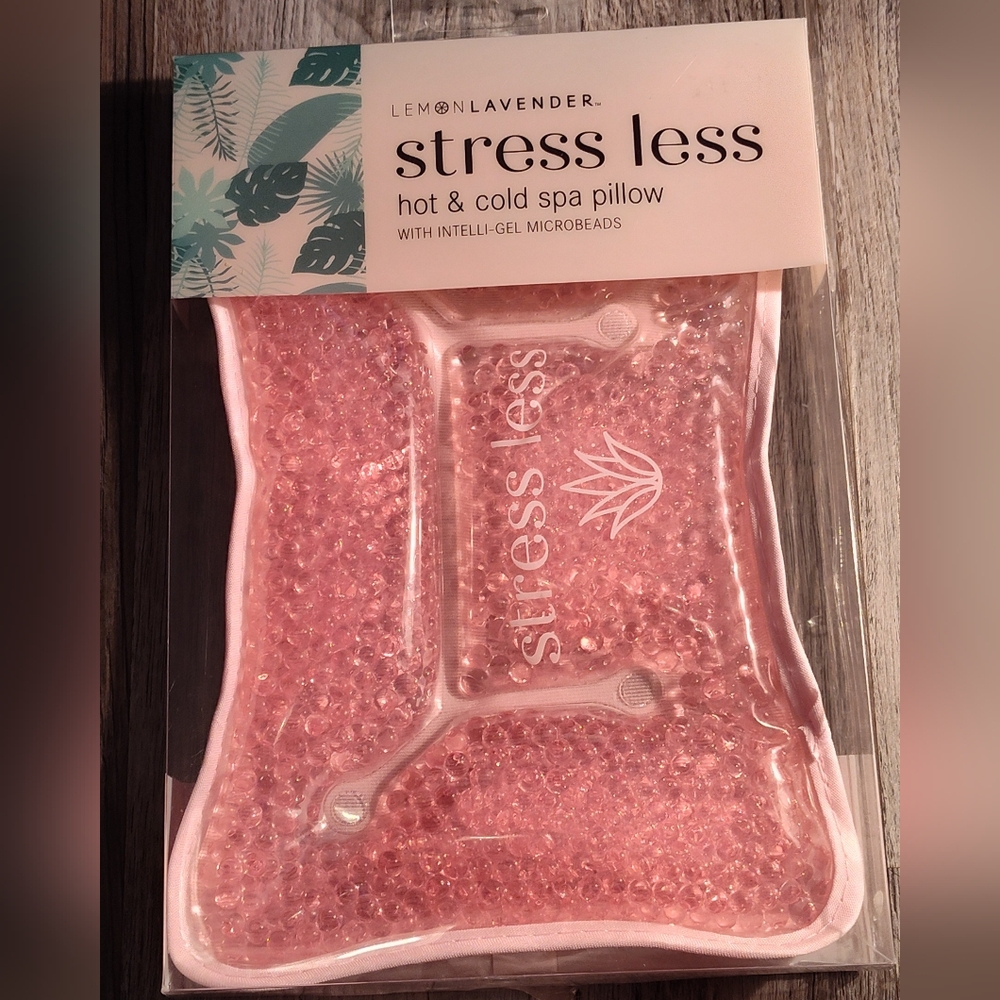 NWT! Stress Less Spa Pillow (Hot Or Cold)